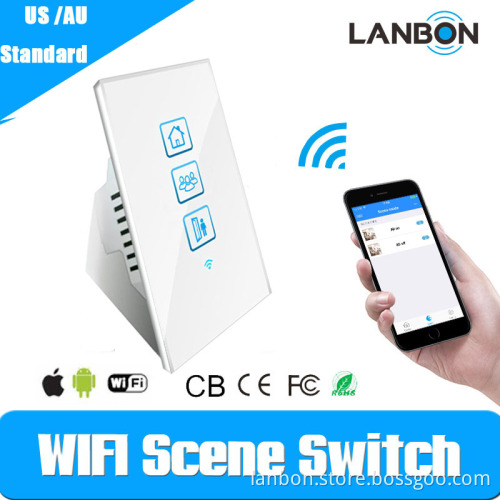 wholesale hotel switch smart touch switch wifi smart home system scene switch design for home /office/ hotel